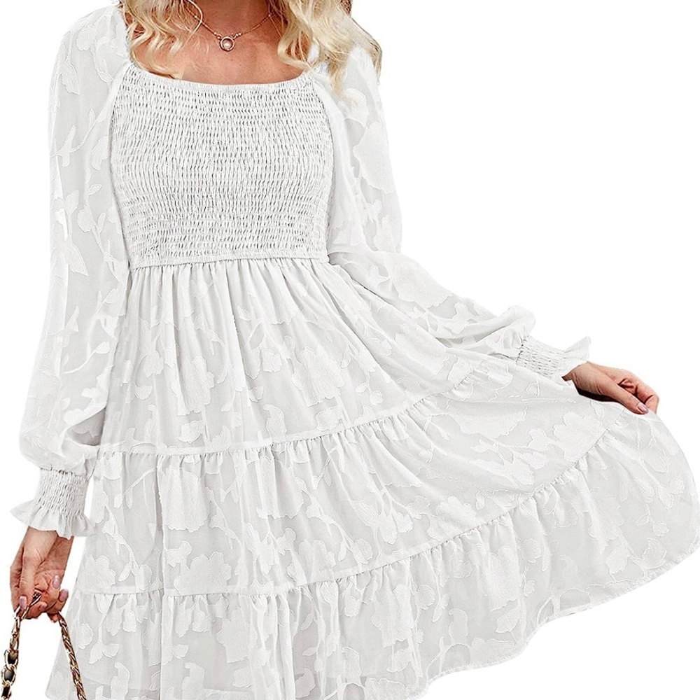 White babydoll dress